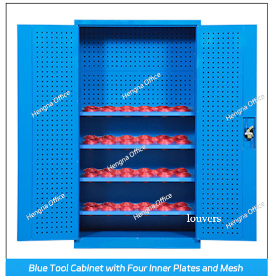 BT40/BT50 Tool Cabinet  for CNC Tool Storage  Blue Vertical Grid Tool Cabine