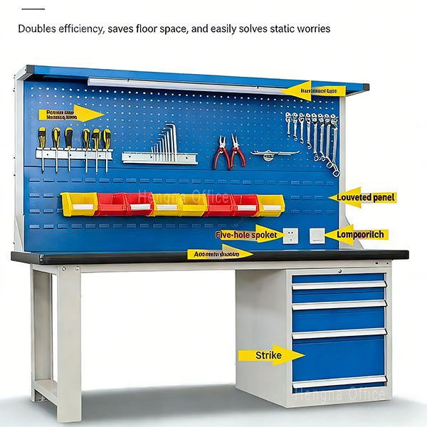 Professional Cell Phone Repair Desk with ESD Mat and Multi-Drawer Storage System Factory Direct