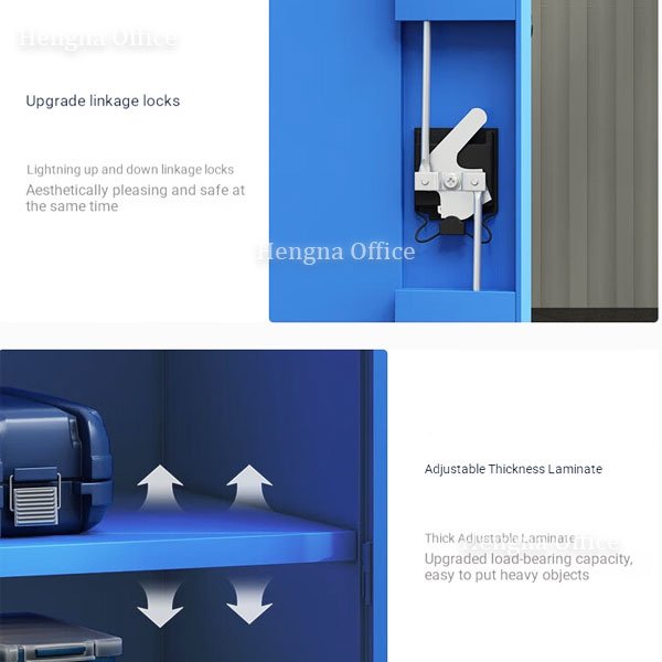 Perforated Pegboard Back Panel for Hanging Tools inside Metal Cabine