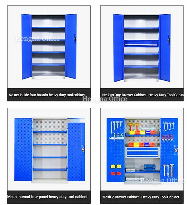 Steel Tool Locker Cabinet with Adjustable Shelves for Construction Site & Workshop – Bulk Order Supplier